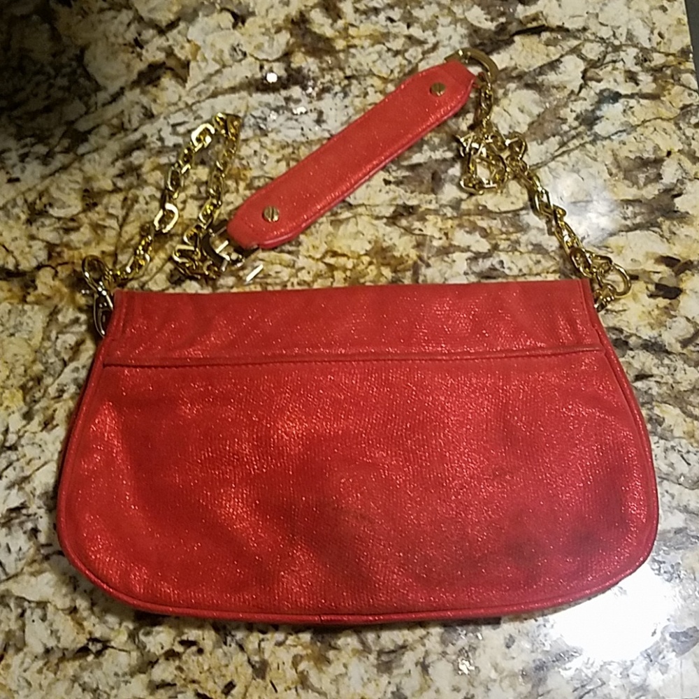 💰SOLD💰 Metallic Red Tory Burch Amanda bag - Picture 7 of 7